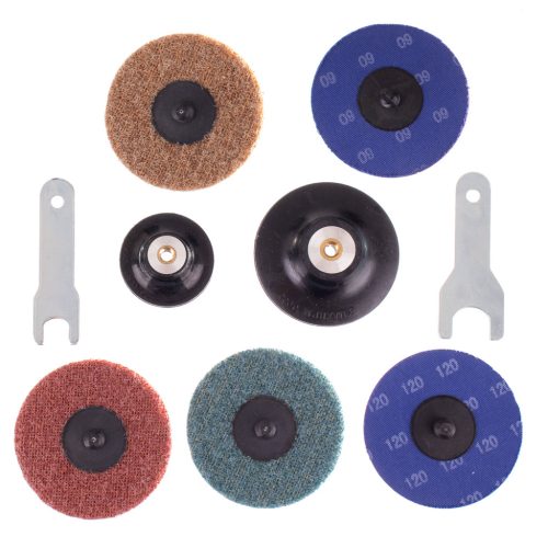 Pneumatikus mini sarokcsiszoló 6 mm szerszámbefogóval + opcionális 3 mm (1/8") tokmánnyal