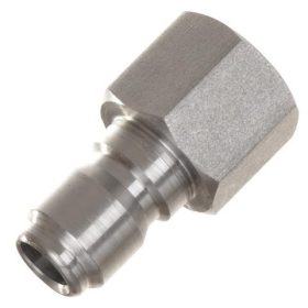   Adapter gyorscsatlakozó dugó belső menetes 3/8" bagnet magasnyomású mosóhoz - rozsdamentes acél