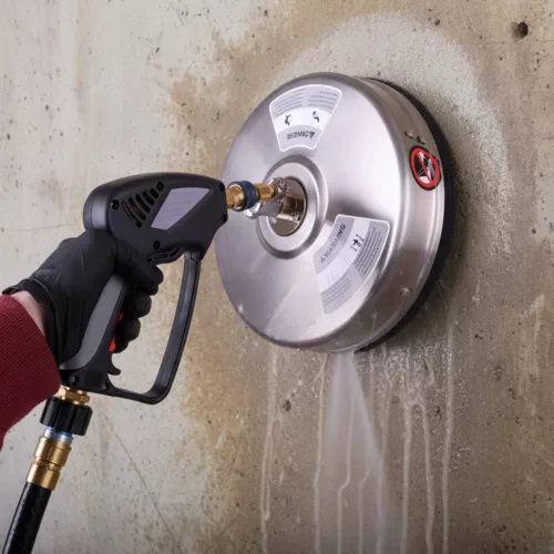 Professzionális 12"-os INOX rozsdamentes acél T-Racer felülettisztító kefe napelemekhez és térkőhöz (275 bar, 050 fúvóka)