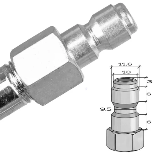 135°-os szórószár hosszabbító "U" típusú teleszkópos lándzsához (1/4" gyorscsatlakozó, 300 bar)