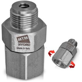   Rozsdamentes forgócsatlakozó MTM Hydro AGS45 3/8" F–M, 450 bar