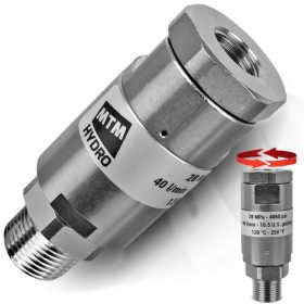   MTM Hydro egyenes forgócsatlakozó (swivel) 1/4" BM – 3/8" KM – golyóscsapágyas