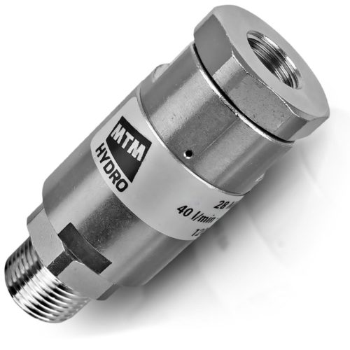 MTM Hydro egyenes forgócsatlakozó (swivel) 1/4" BM – 3/8" KM – golyóscsapágyas