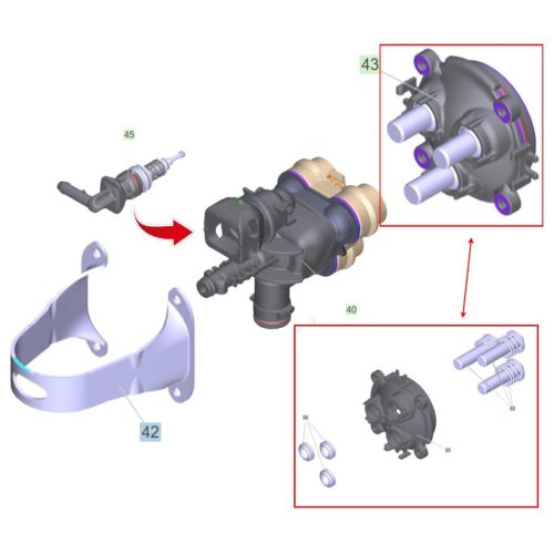 Eredeti Kärcher komplett szivattyúfej K 2 / K 3 / K 4 – 12 mm (4.551-292.3)