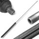 R+M Suttner ST-002 rozsdamentes acél egyenes lándzsa (1200 mm, 500 bar, 150°C, 1/4"M - 1/4"M) - Eredeti német ipari tartozék