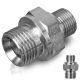 INOX redukció 3/8"M–1/2"M, 500 bar, 150°C, R+M