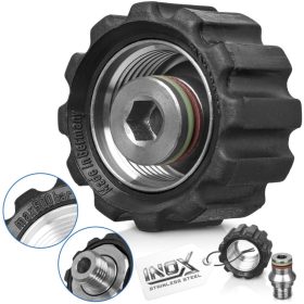   Rozsdamentes adapter M22x1,5F–1/4"M, 500 bar, 150°C, Karcher HD/HDS