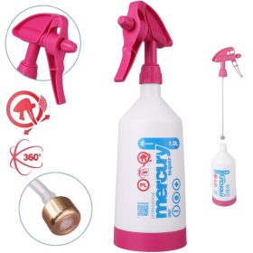   Kwazar Mercury Super 360 PRO+ 1L FPM kézi permetező rózsaszín
