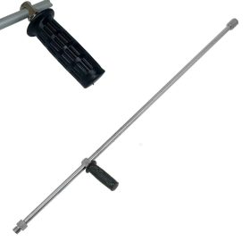   Rozsdamentes egyenes magasnyomású szórócső 1000 mm, fogantyúval (1/2″M – 1/4″F)