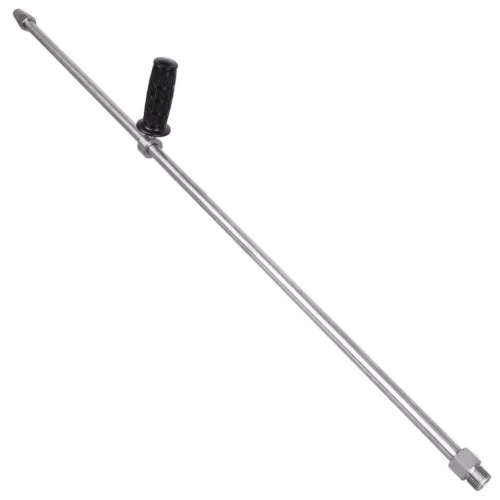 Prémium helyettesítő rozsdamentes acél nagynyomású lándzsa fogantyúval (1000 mm, 500 bar, 80 l/perc, 1/2"M - 1/4"F)