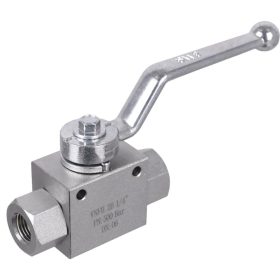   Ipari kétutas golyóscsap elzáró szelep 1/4" (Max. 500 bar)