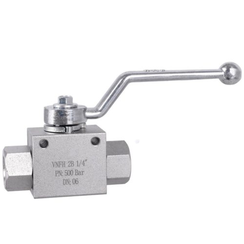 Ipari kétutas golyóscsap elzáró szelep 1/4" (Max. 500 bar)