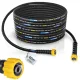 HydroLine DN6 1SC magasnyomású tömlő 40 m M22 – M22 (sárga anya – INOX)