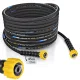 HydroLine DN8 2SC magasnyomású tömlő 45 m M22 – M22 (sárga anya – INOX)
