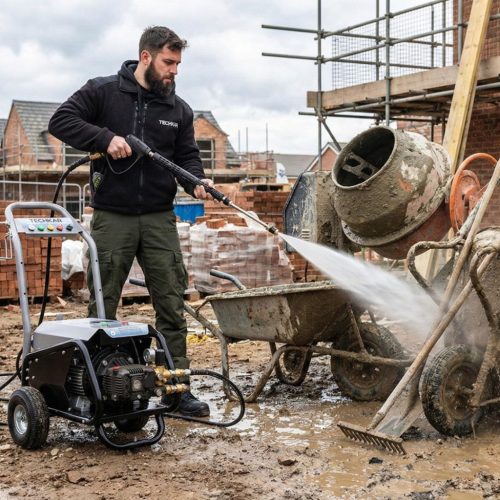 Ipari magasnyomású mosó 5,5 KW - 400V - 200 bar - 13 l/perc -  lassú fordulatú (1450 RPM)