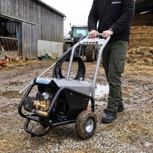 Ipari magasnyomású mosó 7,5 KW - 400V - 250 bar - 15,5 l/perc - lassú fordulatú (1450 RPM)