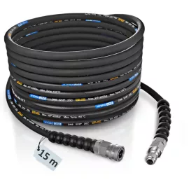   Hydroline magasnyomású tömlő Nilfisk / WAP / Ehrle típusokhoz 15m DN8 400 bar (3/8" + gyorscsatlakozó készlet) G275