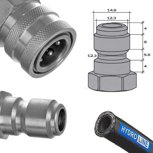 Hydroline magasnyomású tömlő Nilfisk / WAP / Ehrle típusokhoz 25m DN8 400 bar (3/8" + gyorscsatlakozó készlet) G275