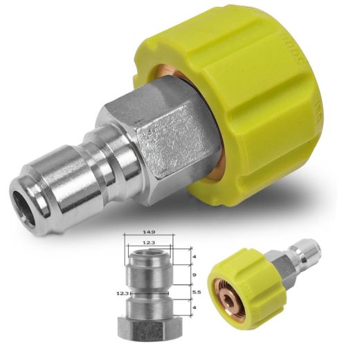 Cleanercenter 5,5 m teleszkópos lándzsa szett mosókefével hevederrel és fúvóka készlettel (max. 290 bar)