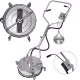Professzionális 18" INOX felületmosó kefe / T-Racer (500 bar, rozsdamentes acél)