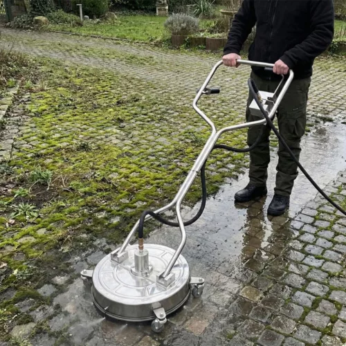 Professzionális 18" INOX felületmosó kefe / T-Racer (500 bar, rozsdamentes acél)