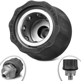   R+M ST-45 Rozsdamentes Gyorscsatlakozó Aljzat 1/4"M Menettel, 600 Bar