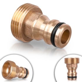   R+M Sárgaréz Kerti Csap Csatlakozó 3/4" Külső Menettel, Gyorscsatlakozóval