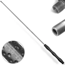   R+M Suttner ST-29 rozsdamentes acél egyenes lándzsa (1200 mm, 400 bar, 150°C, 1/4"M - 1/4"M) - Eredeti német ipari tartozék