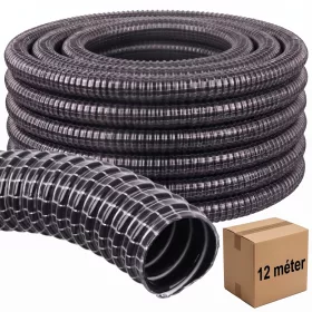   DN32 Megerősített flexi szívótömlő, gégecső 12 méteres kiszerelésben - 32mm belső átmérő