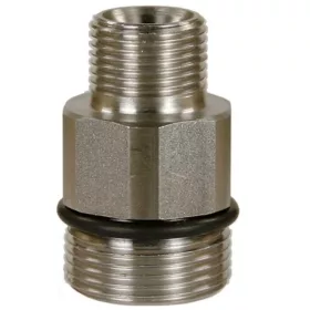   R+M ST-740 Rozsdamentes Acél Szűkítő Adapter, 700 Bar, M24x1.5 - 3/8"