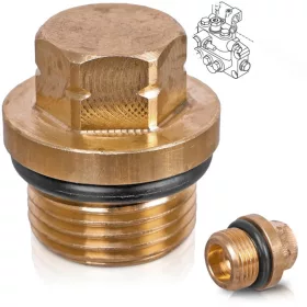 Eredeti Kranzle Sárgaréz Záródugó 3/8"M (14.113)
