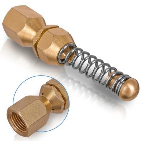   Rugós csatornatisztító fúvóka (Kret típus, 3+1 lyuk, 1/8" menet, 050)