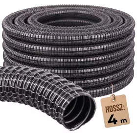   DN32 Megerősített flexi szívótömlő, gégecső 4 méteres kiszerelésben - 32mm belső átmérő