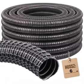   DN32 Megerősített flexi szívótömlő, gégecső 6 méteres kiszerelésben - 32mm belső átmérő