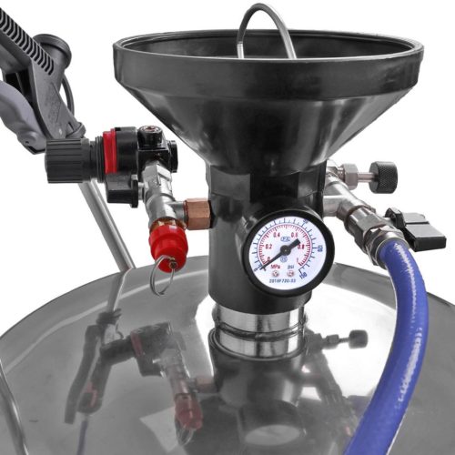 Rozsdamentes pneumatikus habosító 50 literes tartállyal teherautó és homlokzat mosáshoz, mezőgazdasági gépekhez (kompresszor kell az üzemeltetéséhez)