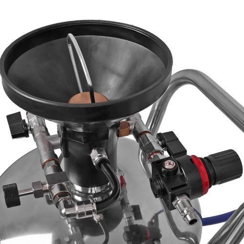 Rozsdamentes pneumatikus habosító 50 literes tartállyal teherautó és homlokzat mosáshoz, mezőgazdasági gépekhez (kompresszor kell az üzemeltetéséhez)