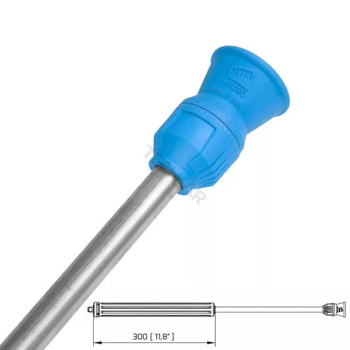 MTM RLS28-BLUE Rozsdamentes acél lándzsa 700mm 280 bar fúvókavédővel