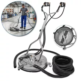   Professzionális 18"-os (45 cm) ipari T-Racer padlótisztító kefe beépített vízszívással (065-ös fúvókaméret)