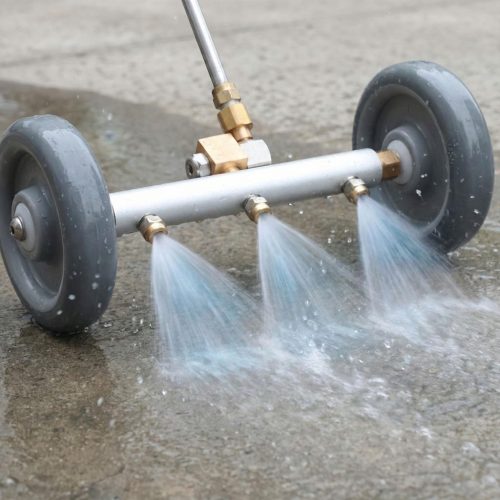 Térkő és alvázmosó fej 3 fúvókával magasnyomású mosókhoz 1/4"-os belső menetes csatlakozással