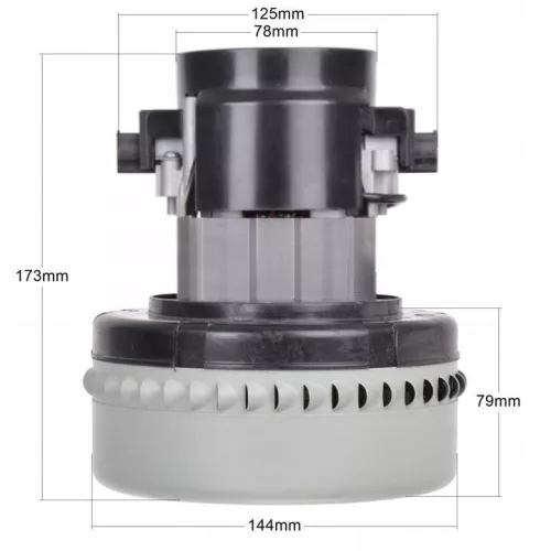 Kompakt szívómotor turbina Kärcher, Hako, Ghibli gépekhez, 24V 250W