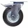 Forgóvillás Ipari Kerék Fékkel és Golyóscsapággyal (Ø 125 mm)