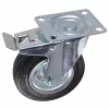 Forgóvillás Ipari Kerék Fékkel és Golyóscsapággyal (Ø 125 mm)