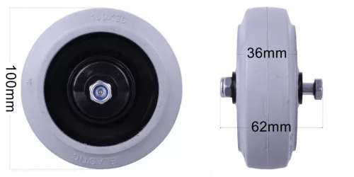 Eredeti Hako Támaszkerék (Ø 100 mm) – Hakomatic és Scrubmaster B 70, B 90, CL (01077840)