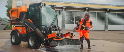 Karcher HDS 7/16 CXA professzionális melegvizes magasnyomású mosó automata tömlődobbal