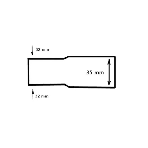 Gégecső adapter/átalakító DN32-DN35 Karcher Zelmer Electrolux porszívókhoz