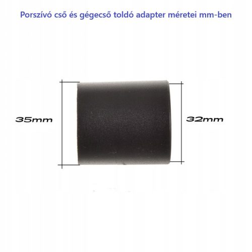 Gégecső toldó adapter  (külső átmérő DN35mm, belső átmérő DN32mm)