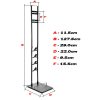 Állvány Dyson DC58 DC59 DC62 DC74 V6 V7 V8 V10 V11 V12 V15 GEN5 porszívókhoz