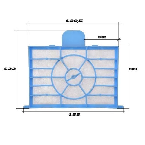 Légszűrő Bosch Siemens porszívókhoz