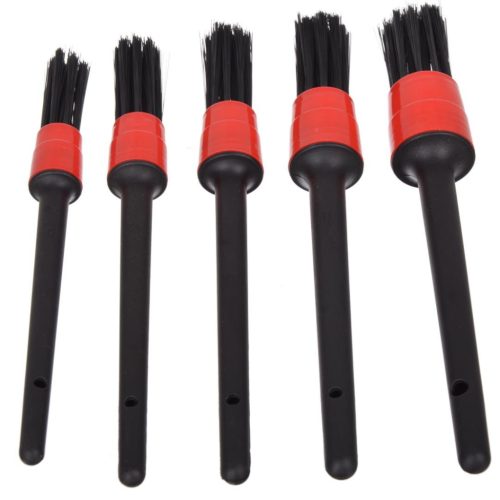 5 db-os részletező ecset készlet autó tisztításhoz, ápoláshoz