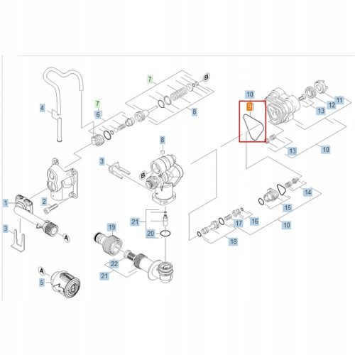 Szivattyúfej O-gyűrű Karcher K2 K3 K4 K5 magasnyomású mosókhoz (9.081-422.0)